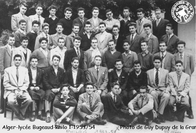 Classe de philo 1 - 1953/54